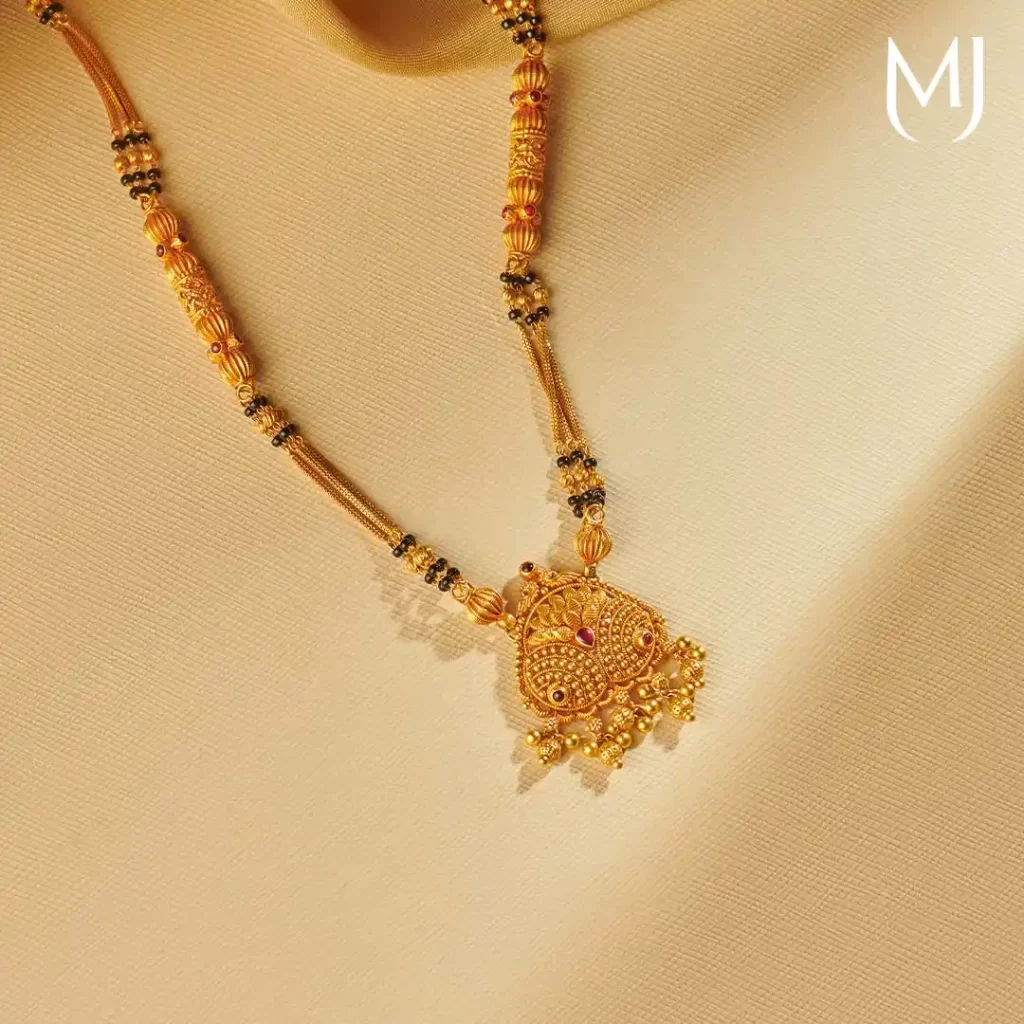 Temple-Inspired Gold Mangalsutras